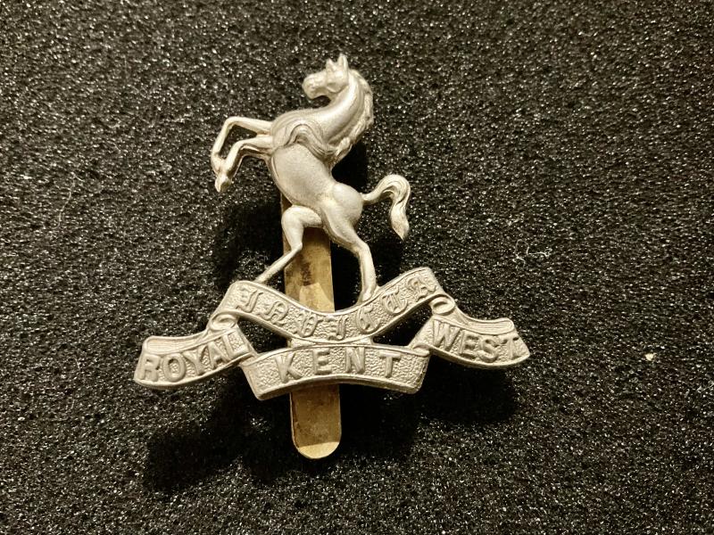 Royal West Kent Regiment cap badge by Marples