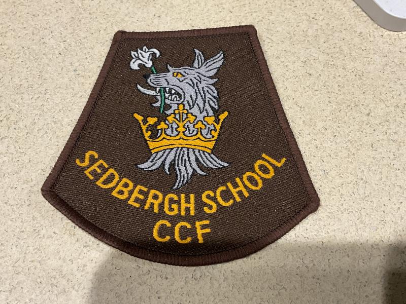 SEDBERGH SCHOOL C.C.F sleeve badge