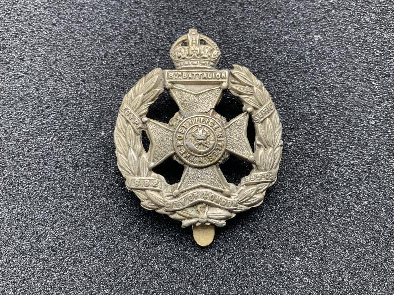 8th Battalion, The Post office Rifles cap badge