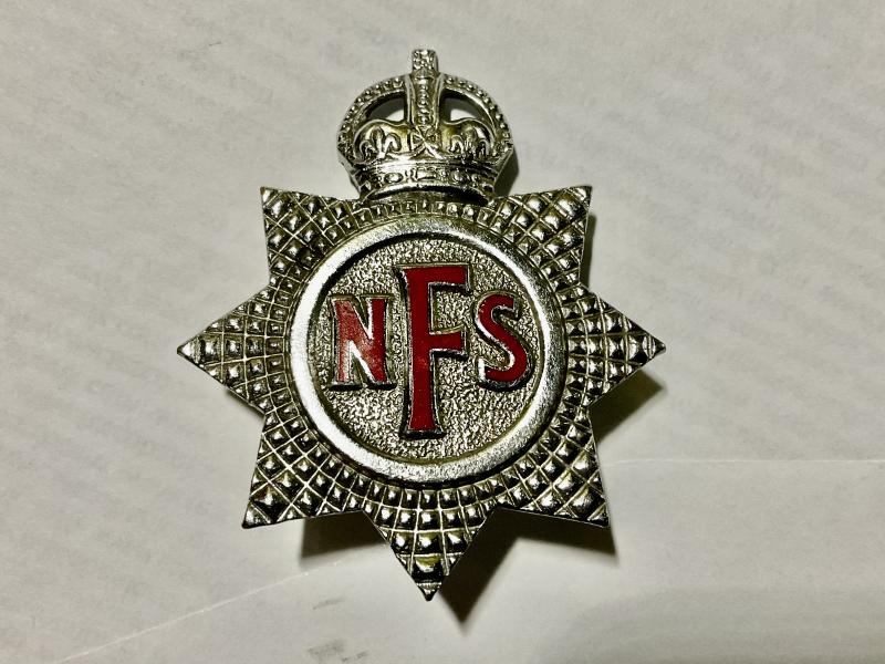 WW2 N.F.S (National Fire Service) cap badge