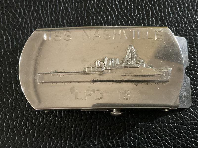 U.S.S NASHVILLE (LPD-13) belt buckle