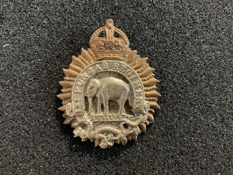 WW2 1st Punjab Regiment cap badge