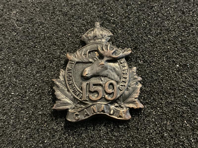 WW1 C.E.F 159th Infantry Batt,1st Algonquin collar badge