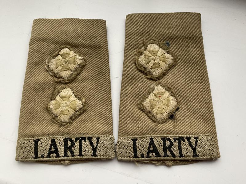 WW2 Indian Artillery Lieutenants rank slides