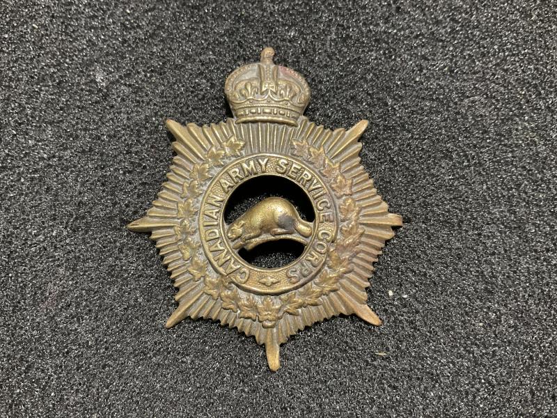 WW1 Canadian Army Service Corps O.Rs cap badge