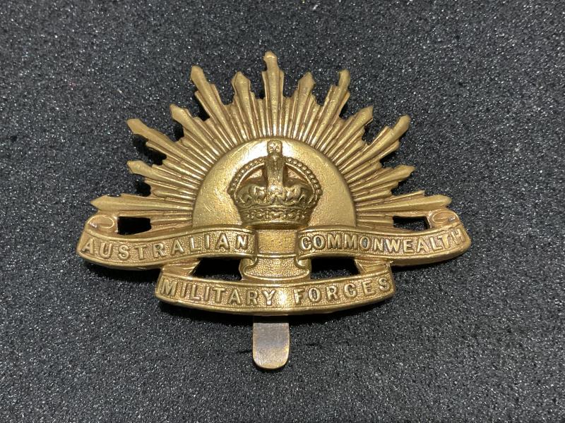 WW1 A.I.F Rising Sun slouch hat badge by TIPTAFT