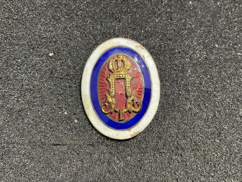 WW1 Serbian officers officers cap badge, circa 1915