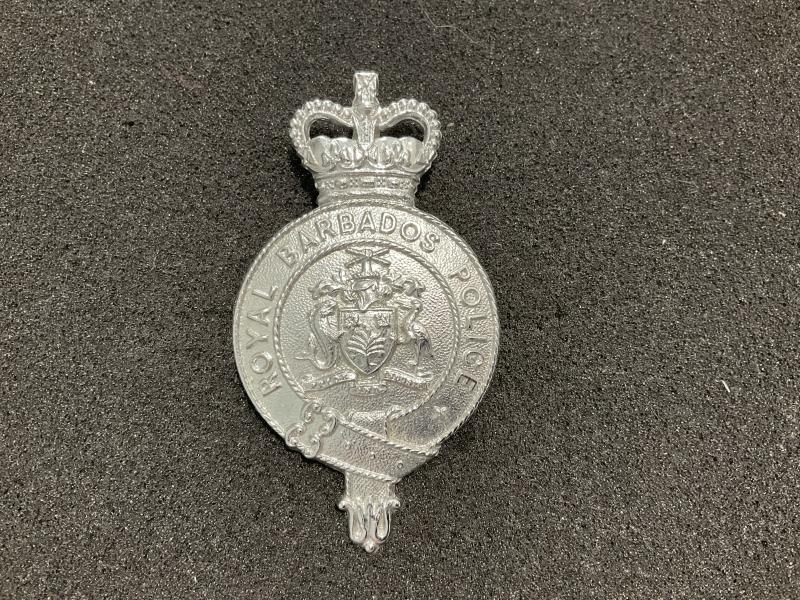 Barbados Police helmet badge