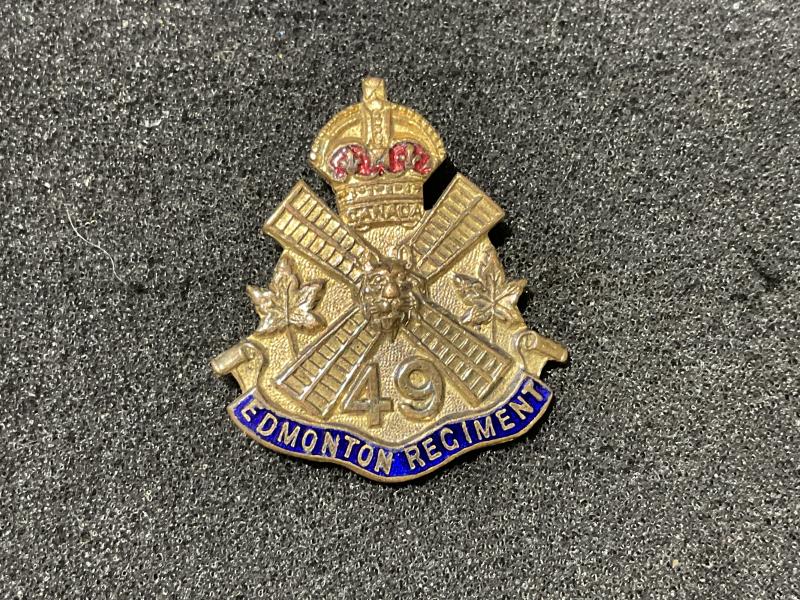 WW1 C.E.F 49TH Edmonton Regiment sweetheart