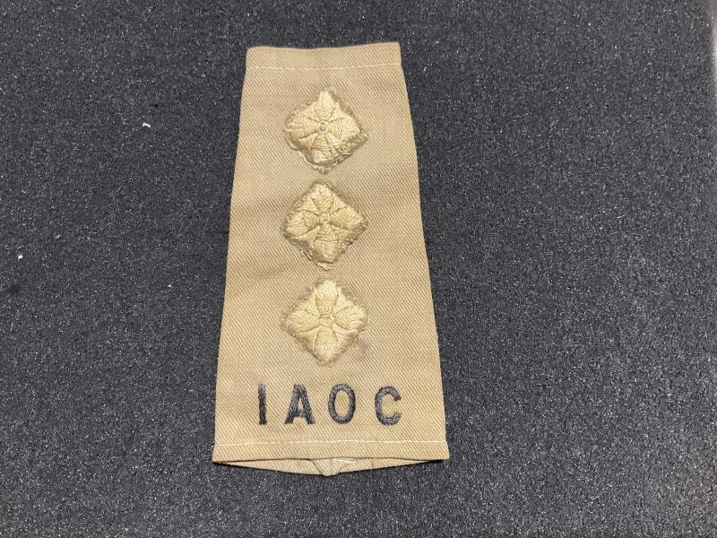 WW2 Theatre made I.A.O.C Captains rank slide