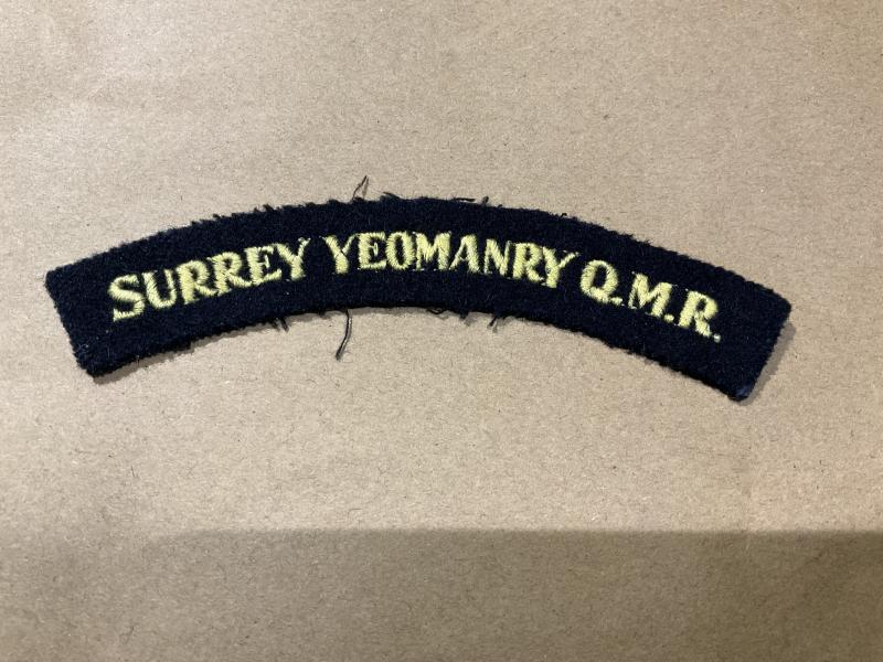 SURREY YEOMANRY Q.M.R (298th Field Regt R.A)