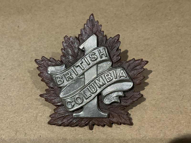 Gradia Militaria | WW1 C.E.F 7th Infantry Batt, 1st British Columbia ...