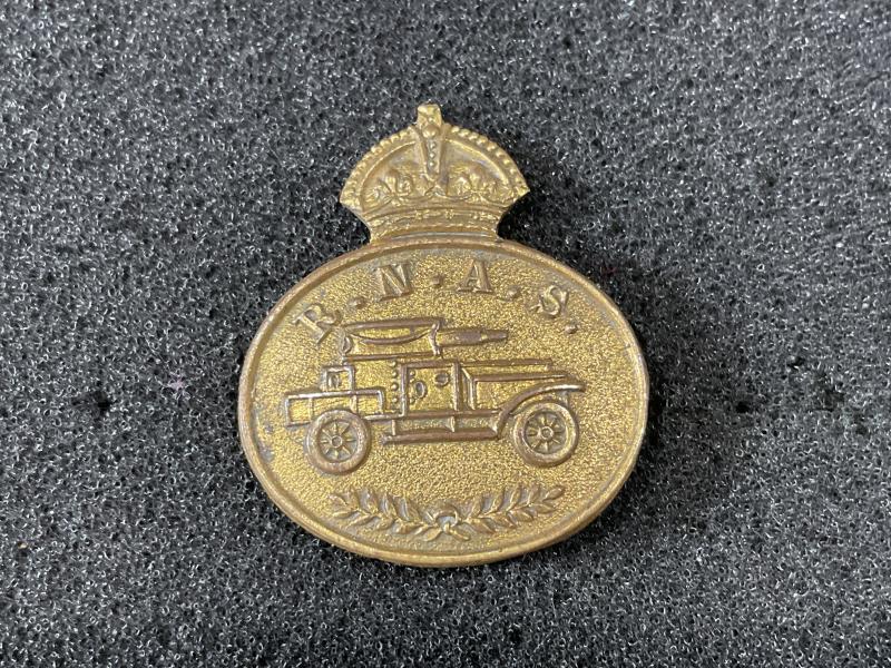 WW1 R.N.A.S Armoured Car section gilt sweetheart