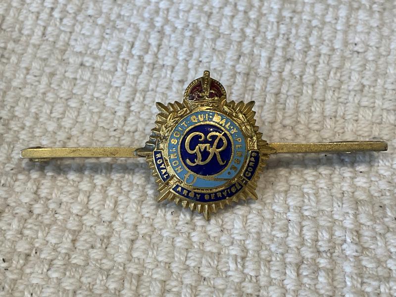 WW2 R.A.S.C enamel & gilt tie pin/ sweetheart