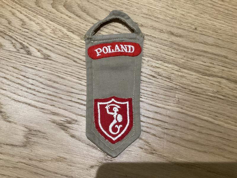 WW2 Free Polish 2nd Corps Maid of Warsaw Italian slider