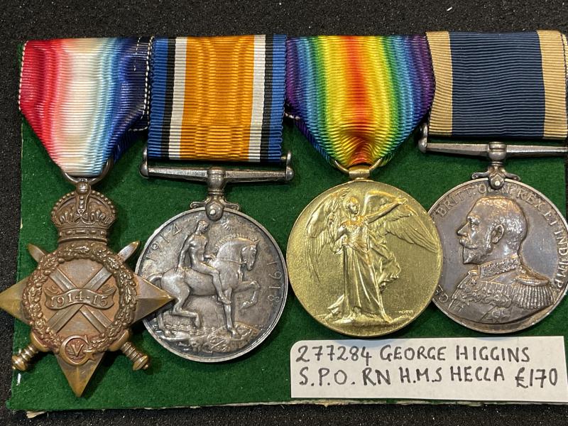 R.N Trio & LSGC George Higgins H.M.S HELCA