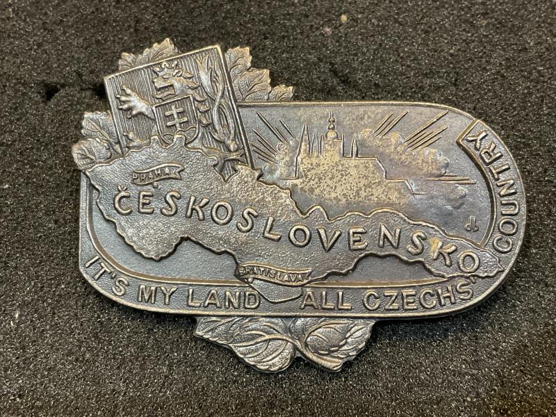 WW2 Free Czechoslovakia badge by Miller Ltd Birmingham