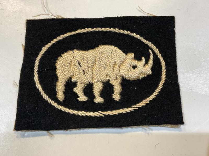 WW2 1st Armoured Division wool formation sign