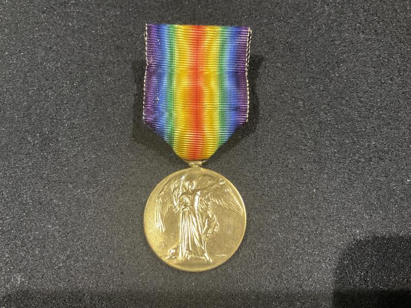 Victory medal; 2.LIEUT. HARRY RAVEN R.E from Derbyshire