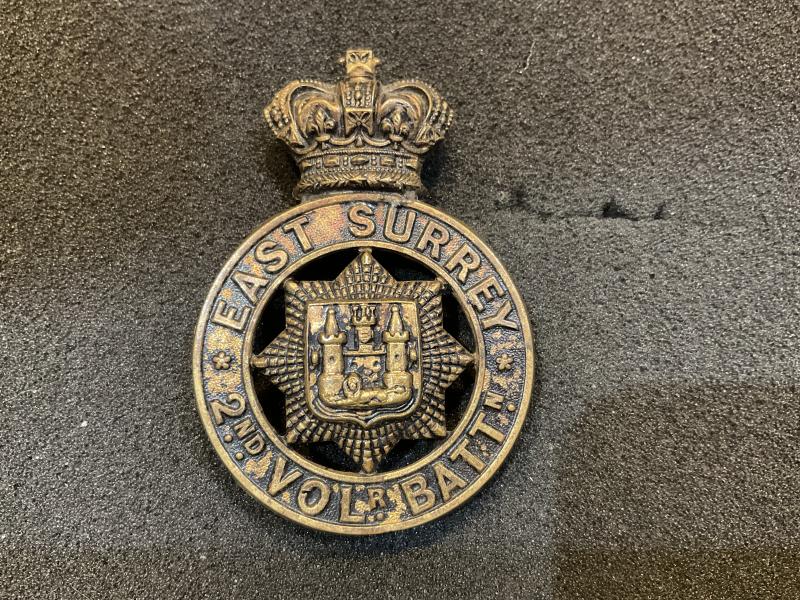 QVC 2nd Vol Battn , East Surrey Regt Glengarry Badge