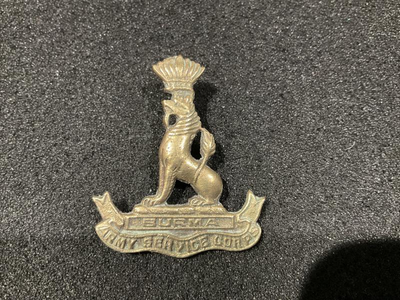 WW2 Burma Army Service Corps cap badge