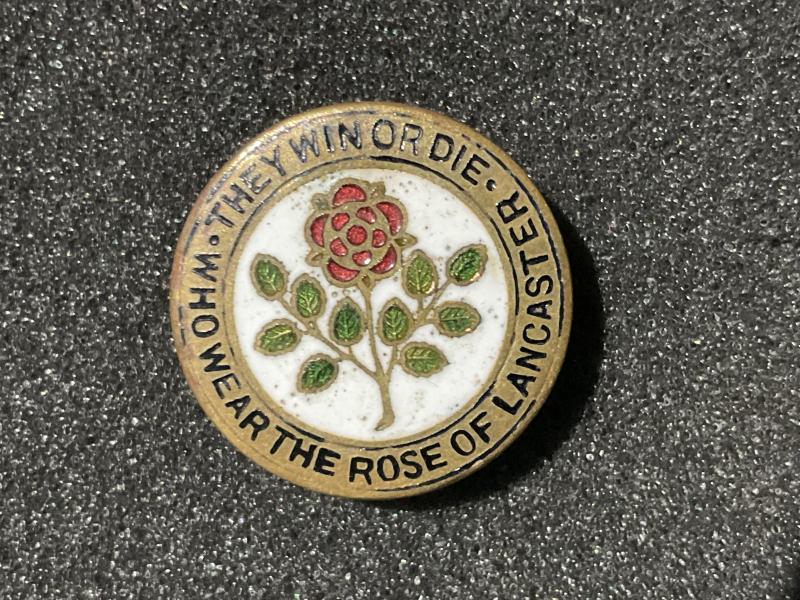 WW1 Lancashire Regt patriotic lapel badge