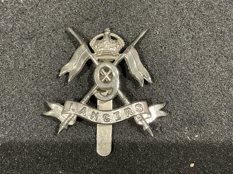 K/C 9th Lancers Chromed cap badge