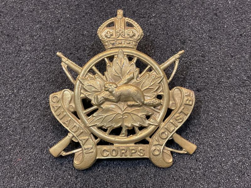 WW1 CEF Canadian Cyclist Corps cap badge by Gaunt