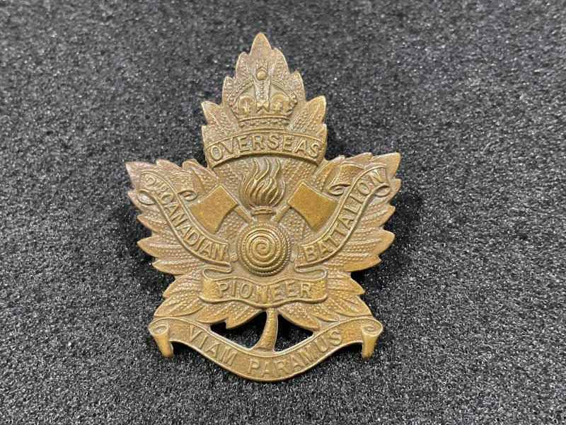 WW1 CEF 2nd Pioneers Battalion cap badge