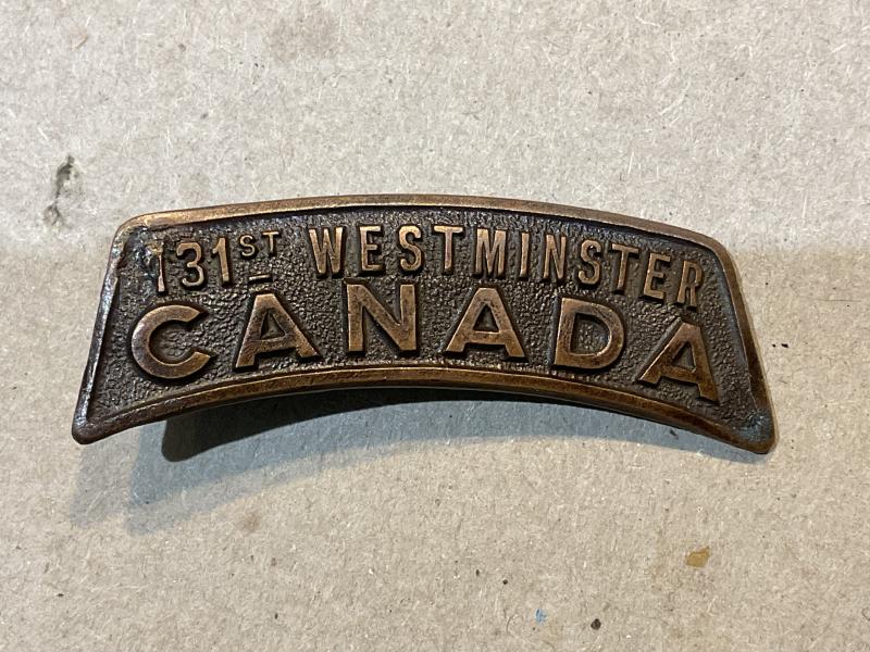 WW1 CEF 131st Infantry Battalion shoulder title