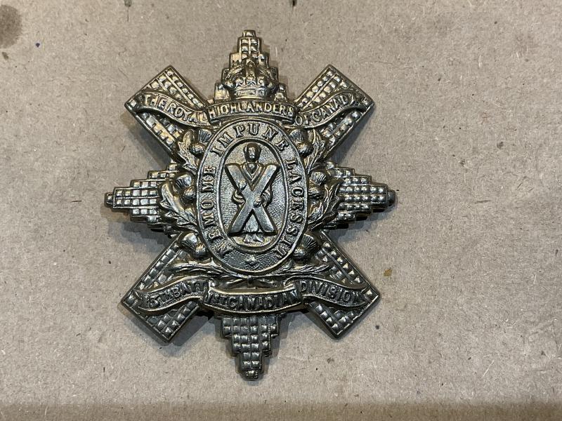 WW1 CEF 13th Infantry Battalion, glengarry badge