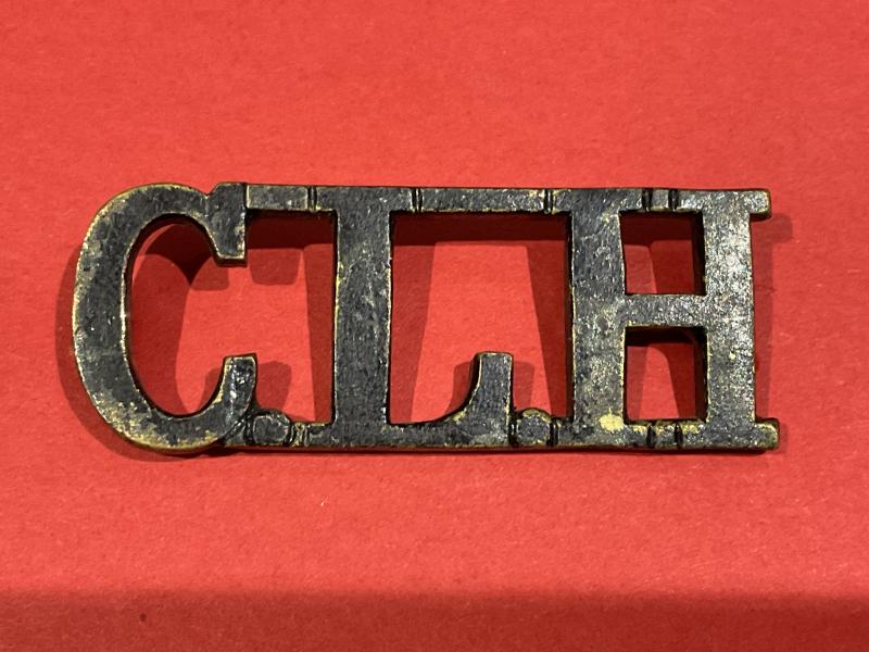 Indian C.L.H (Calcutta Light Horse) shoulder title