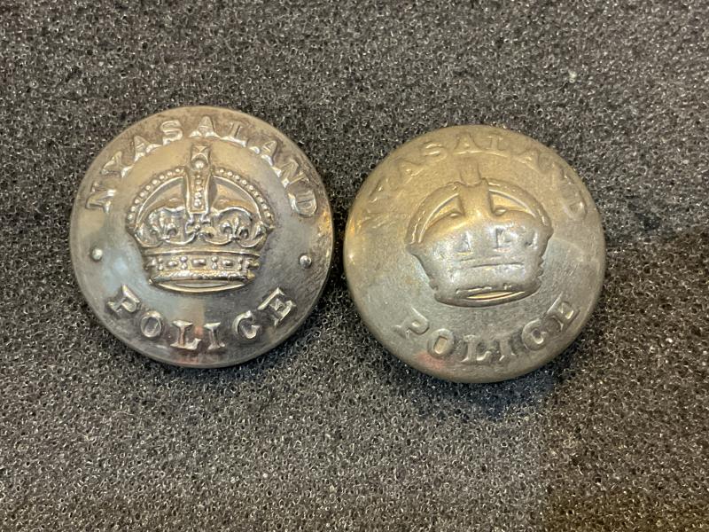 K/C Nyasaland police 20mm buttons