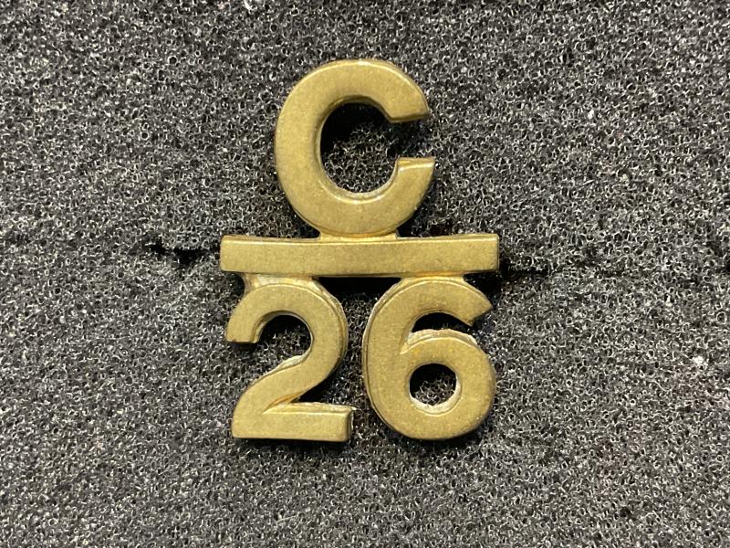 WW1 C.E.F C26 (26th Infantry Battalion) collar title