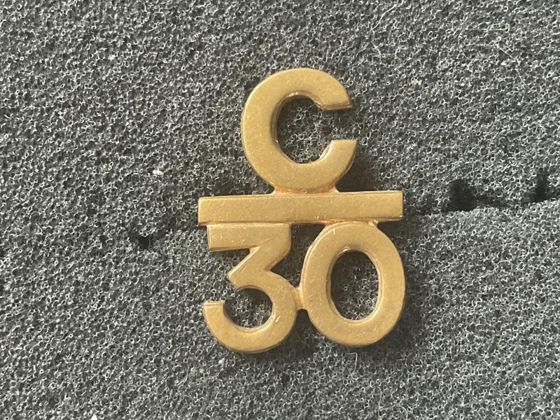 WW1 CEF C/30 (30th Infantry Battalion) shoulder title