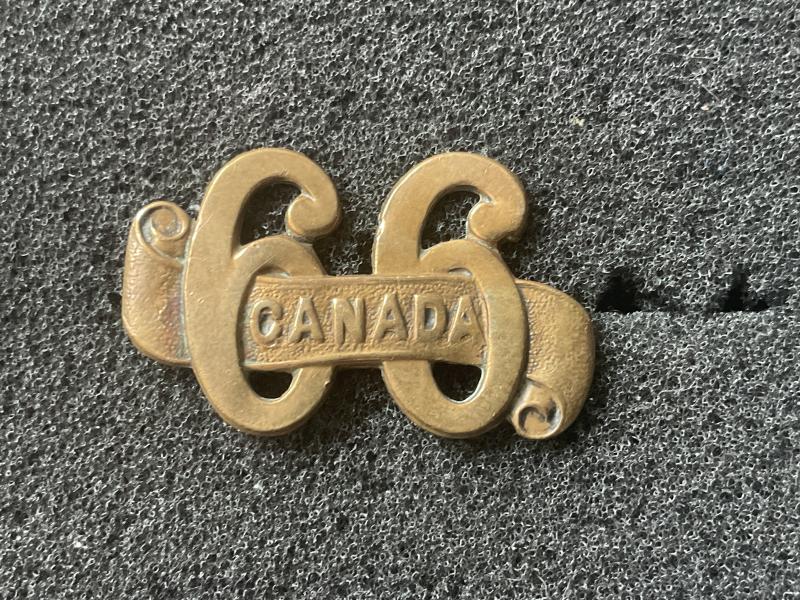 WW1 66th Infantry Battalion (Edmonton,Alberta) shoulder title