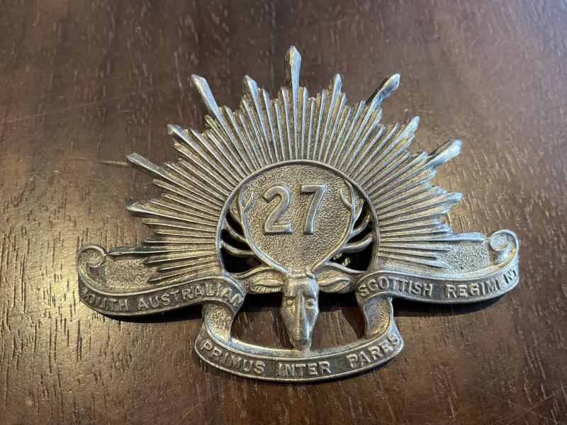 27th Infantry Battalion (South Australian Scottish) hat badge