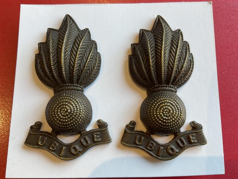 WW1/2 Royal Artillery officers collar badges