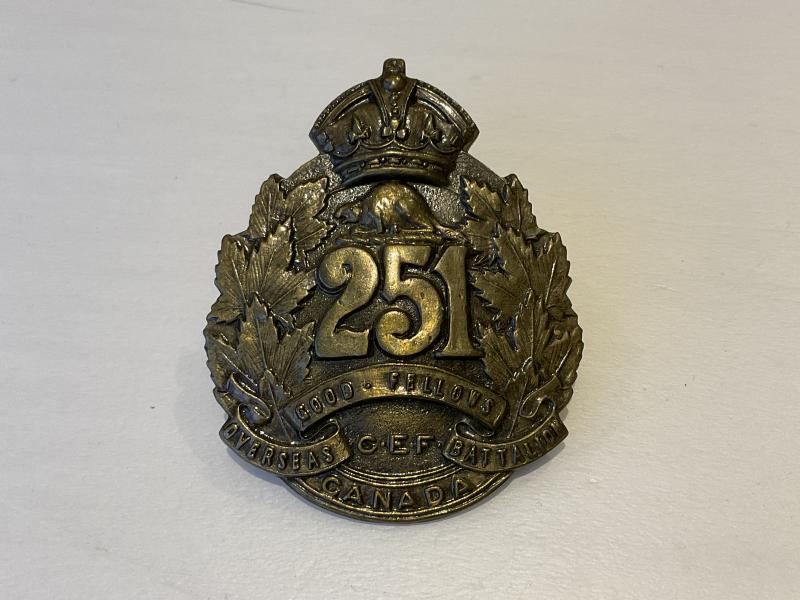 WW1 CEF251st Inf Battalion’ Good Fellows ‘ cap badge