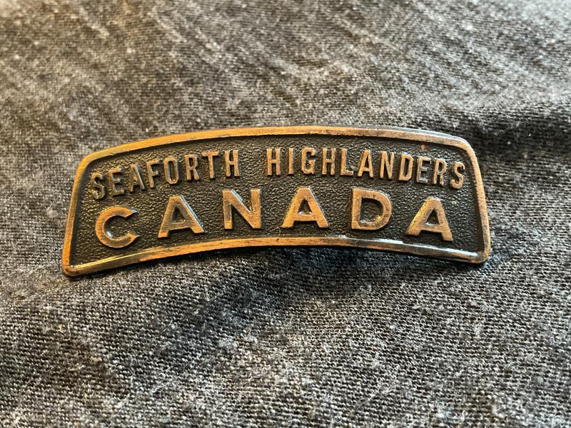 WW1 CEF SEAFORTH HIGHLADERS of CANADA title