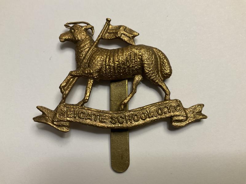 Reigate school O.T.C cap badge