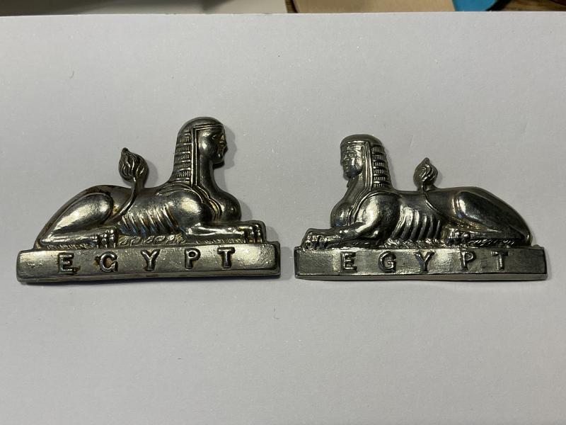Manchester Regiment collar badges (Sphinx type)
