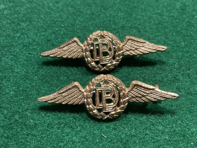 RAF dental branch officers brooch backed collar badge
