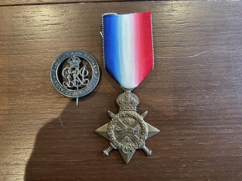 Mons Star & SWB; DRV A.G PIDLER ASC/RFA/Railway supply.