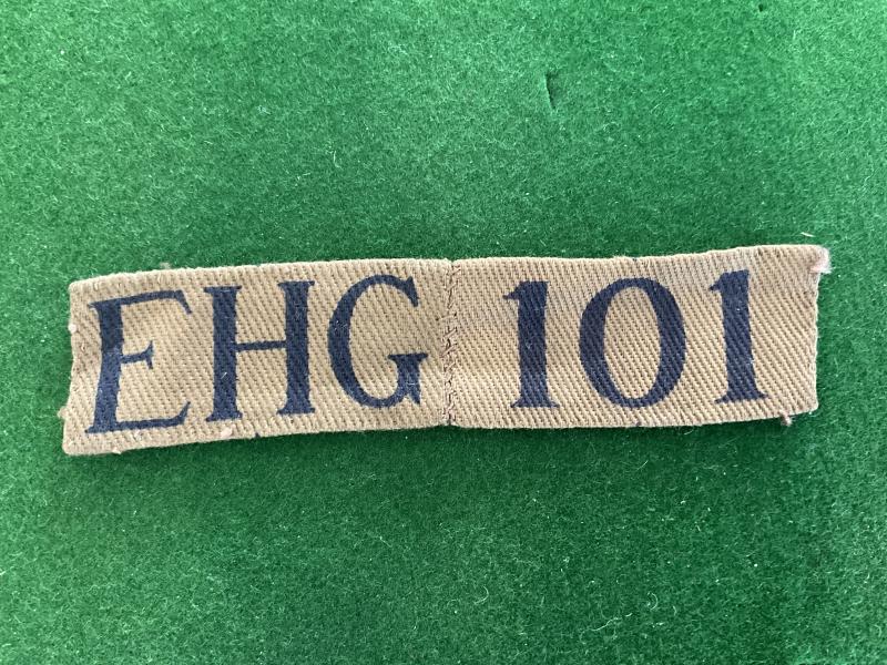 WW2 Edinburgh Home Guard rocket battery formation sign.