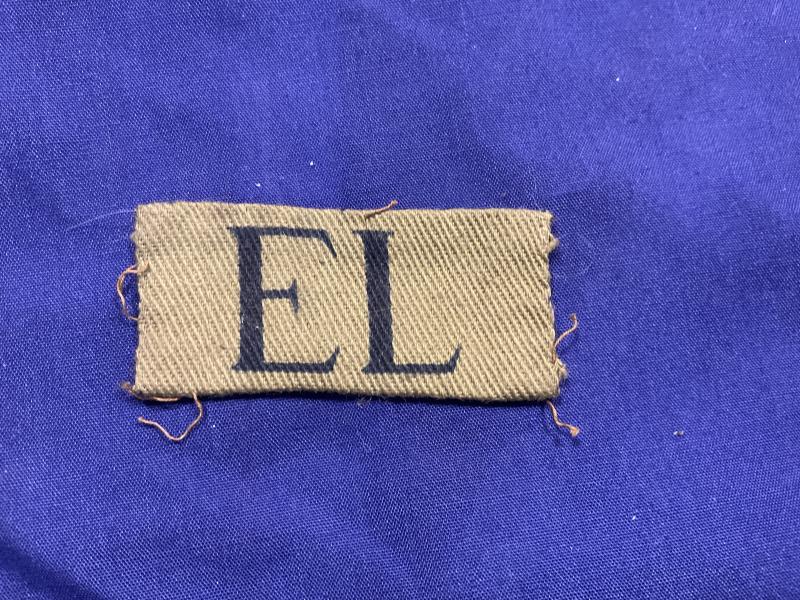 WW2 East Lancashire Home Guard ‘EL’ area sign