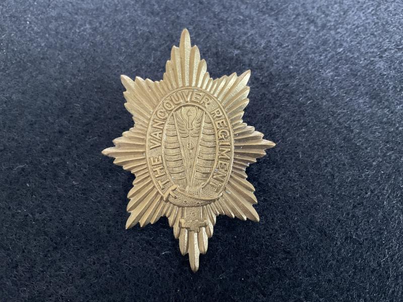 The Vancouver Regiment cap badge circa 1925