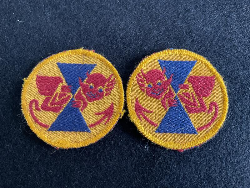 WW2 British 16th Armoured Brigade formation signs