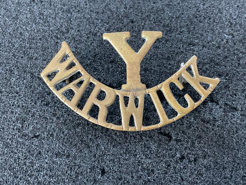 WW1 Warwickshire Yeomanry (WARWICK Y) shoulder title.